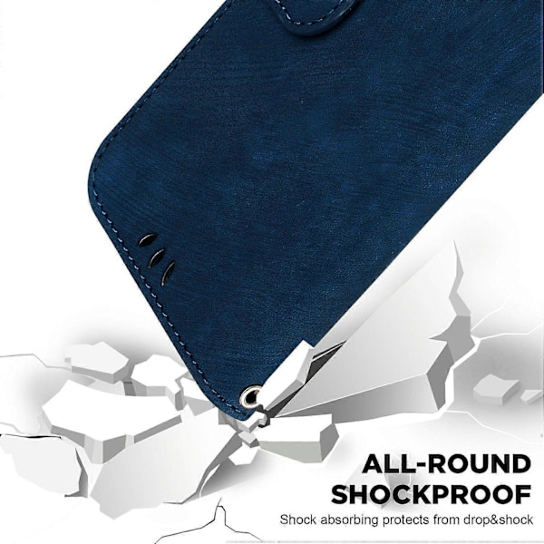 Til Xiaomi Poco F7 Pro 5G/ F7 Ultra 5G/ Redmi K80 Pro 5G/ K80 5G Wallet Case Tiger Prægning Læder S Multicolor Dark Blue