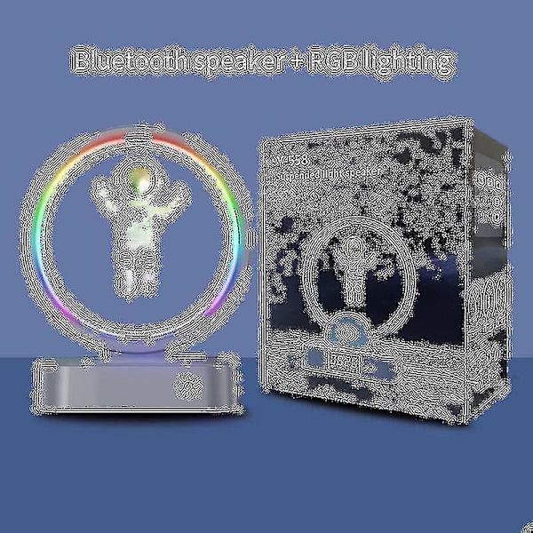 Klocka Bluetooth Högtalare Klocka Bord Gio Bord Klocka Sovrum Dekoration Bord Klocka Sovrum Gio Glödande väckarklocka A Silver