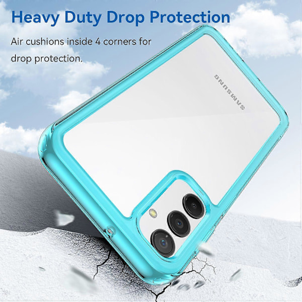 För Samsung Galaxy A24 4G (162.1 x 77.6 x 8.3mm) TPU+Akryl Mobilskal Telefon Skyddsfodral Multicolor Style E