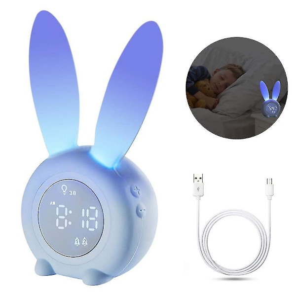 Børnevækkeur, Børns Søvntræner, Søvnlydsmaskine Blue