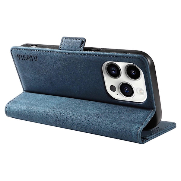 YIKATU YK-005 iPhone 14 Pro Folio Flip -suojakotelo PU-nahkaa, pehmeäpintainen jalustallinen lompakkokotelo Multicolor Style A
