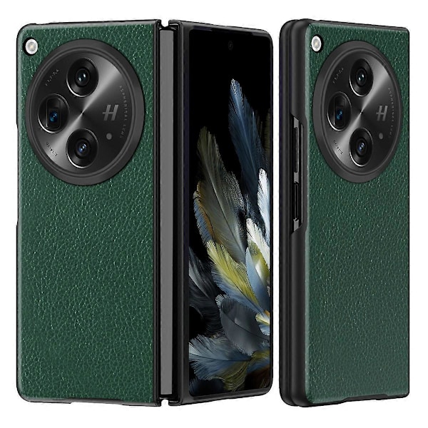 För Oppo Find N3 5G/OnePlus Open Skal PU Läderbelagd Hård PC Anti-fall Telefonskydd Multicolor Style A