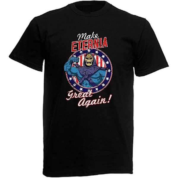 He Man Make Eternia Great Again Herre Sort T-shirt Sort - voksen, 3xl Black M