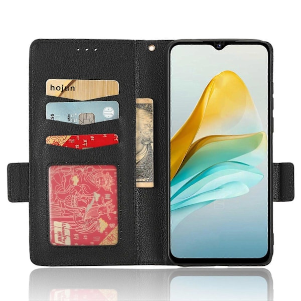 Til ZTE Blade A53/A53+ Magnetisk Lukning Telefon Etui Wallet Stand PU Læder Cover Multicolor Style A