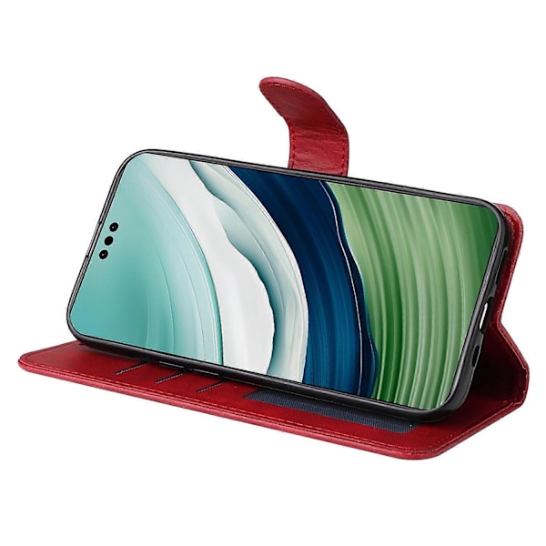 Til Huawei Mate 60 Etui Kalvetekstur Tegnebog Stativ PU Læder Slim-fit Telefoncover Multicolor Style C