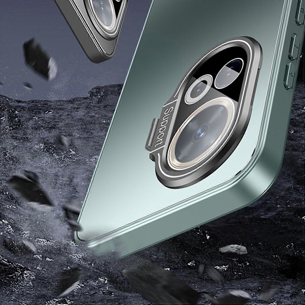 Huawei nova 11 Pro -kotelo, iskunkestävä TPU+PC-takakuori linssijalustalla Multicolor Silver