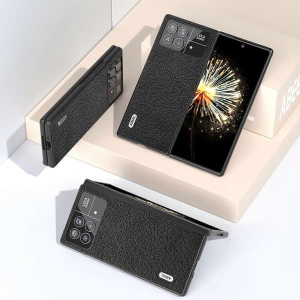 Skyddsfodral för Xiaomi Mix Fold 3 5G Äkta Läder+PC Telefonfodral