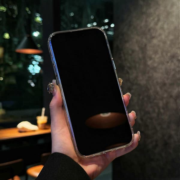 Deksel til iPhone 15 Pro Max Laser Blomst IMD PC+TPU Klar Telefondeksel Multicolor Style B