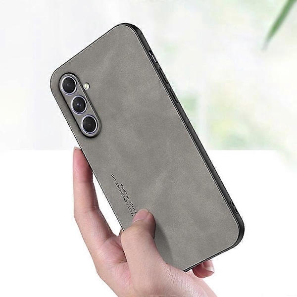 Til Samsung Galaxy A34 5G Slim Case Skin-Touch TPU+PU Smartphone Etui Multicolor Style A