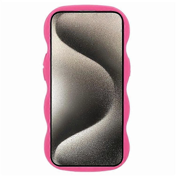 WANLONFENG XL -sarja iPhone 14 -puhelimelle Aaltoileva reunus TPU-kuori karkaistulla lasikalvolla Multicolor Style D