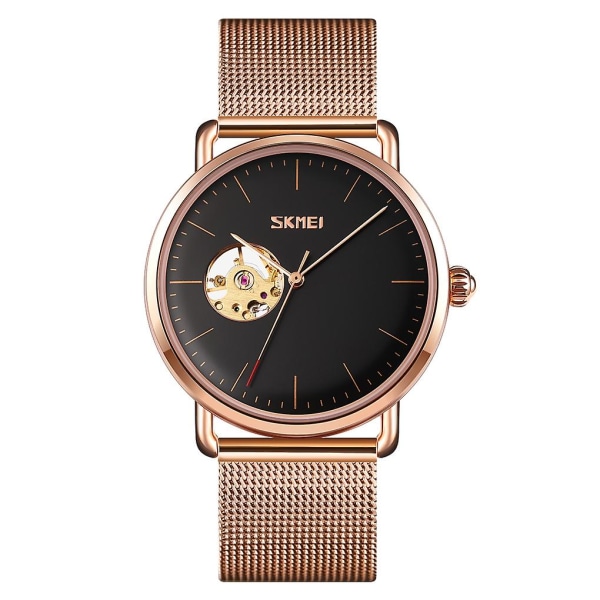 Skmei 9201 Automatic Mechanical Watch Rose Gold Black Rose gold black