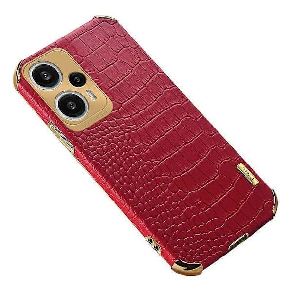Puhelinkuori Xiaomi Redmi Note 12 Turbo/Poco F5 5G -kotelolle Krokotiilinnahka+TPU-suojus Multicolor Style D