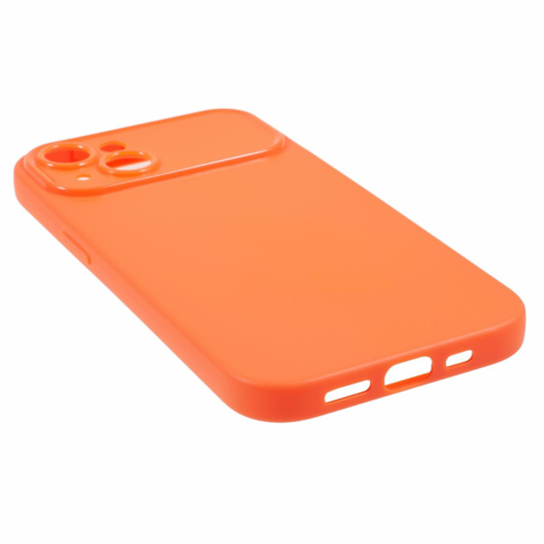 För Iphone 13 Matte Telefon Bakskal Soft Tpu Phone case Cover (exakt bakre linsutskärning) Orange