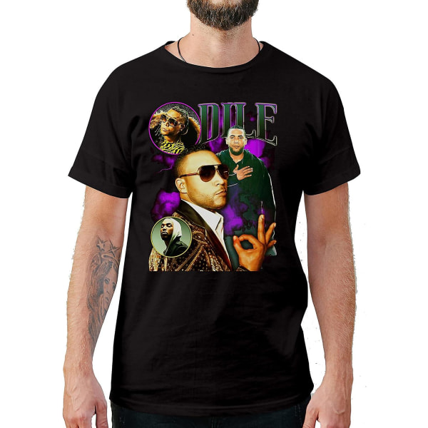Latin Reggaeton Artists Lyrics Vintage Style Don Omar T-shirts L