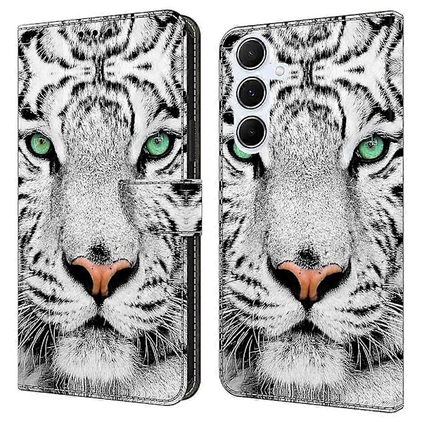 Til Samsung Galaxy A36 5G/A56 5G Mønsterprintet Beskyttelsescover TPU+PU Læder Flip Telefon Multicolor Style E