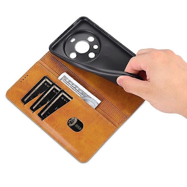 AZNS Etui til Huawei Mate 60 Pro Magnetisk Lukning Tegnebog Læder Cover Multicolor Style B
