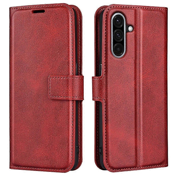 Ställfodral för Samsung Galaxy A36 5G, reptåligt mobilskal i kalvtexturerat läder Multicolor Style B
