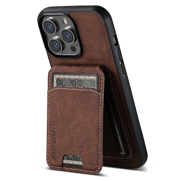 SUTENI H02 til iPhone 12 6,1 tommer/12 Pro 6,1 tommer Cover Vertikal Flip PU Læder Etui Multicolor Style C
