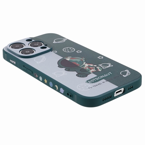 Tpu phone case för Iphone 14 Pro, mönsterutskrift anti-scratch cover Style G