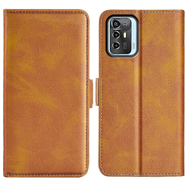 For ZTE Blade A72 5G Teksturert PU-Lærveske Dobbel Magnetisk Stativ Lommebok Støtsikkert Telefondeksel Multicolor Style C