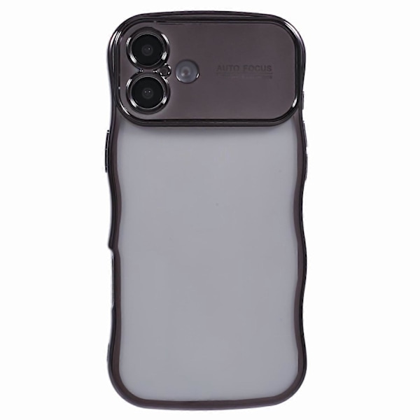 iPhone 16 -kotelo, galvanoidulla kiharakehyksellä, TPU, kirkas puhelinkuori Multicolor Style B