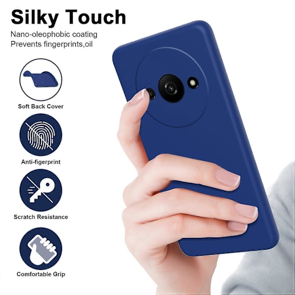 För Xiaomi Redmi A3/Poco C61 4G Slim Fodral Stöttåligt 2.2mm TPU Telefonskal Multicolor Style C