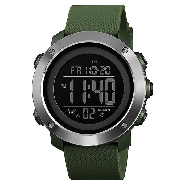 Skmei 1416 ulkokäyttöön tarkoitettu vedenpitävä kello Army Green