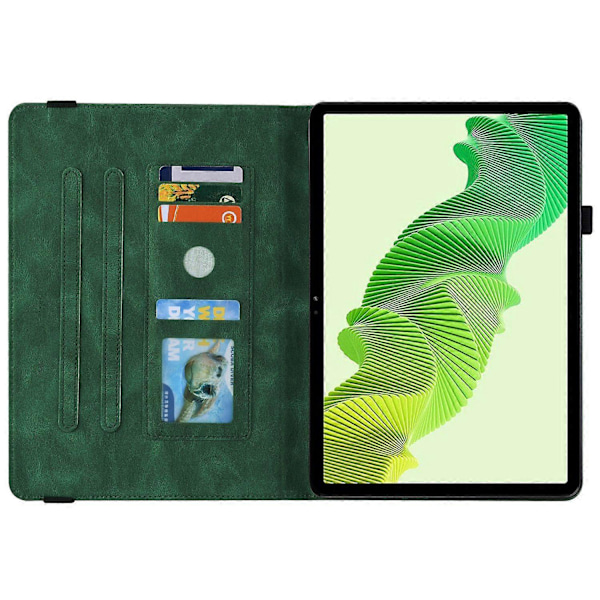 Tablet Cover til Realme Pad 2 PU Læder Cover Sommerfugl Blomst Præget Kortholder Shell Multicolor Style A
