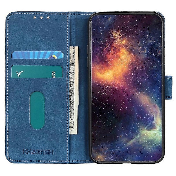 KHAZNEH Fodral för Xiaomi 13T/13T Pro/Redmi K60 Ultra med Ställ, PU Läder Retro Textur Skal Multicolor Style C