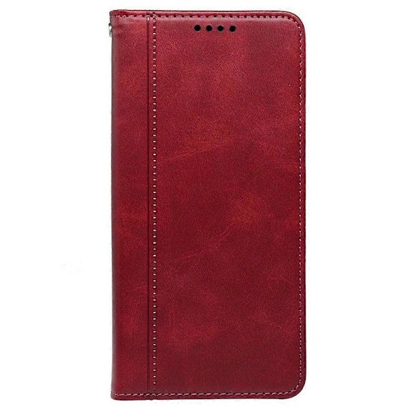 För Nothing Phone (3a) Pro Fodral Dold Magnetisk Stängning Kalvtextur Läder Telefonskal Multicolor Red