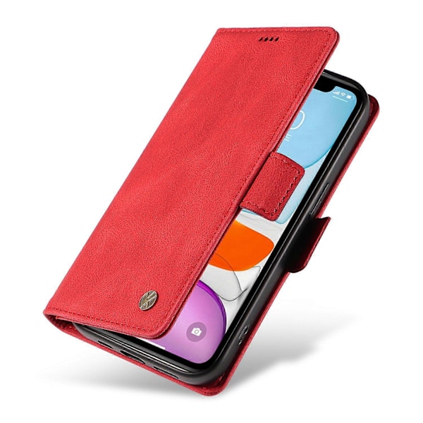 YIKATU YK-005 PU Læder Flip Cover til iPhone 11, Wallet Stand Hud-berørings Telefon Cover Multicolor Style H