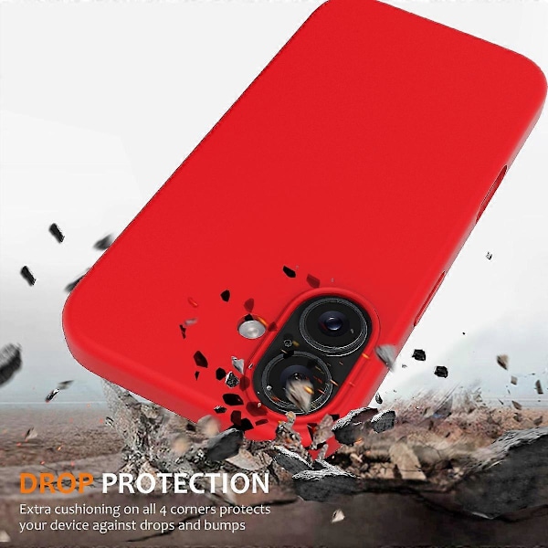 Flydende silikone telefoncover til iPhone 16 Plus, kompatibelt med MagSafe Multicolor Style F