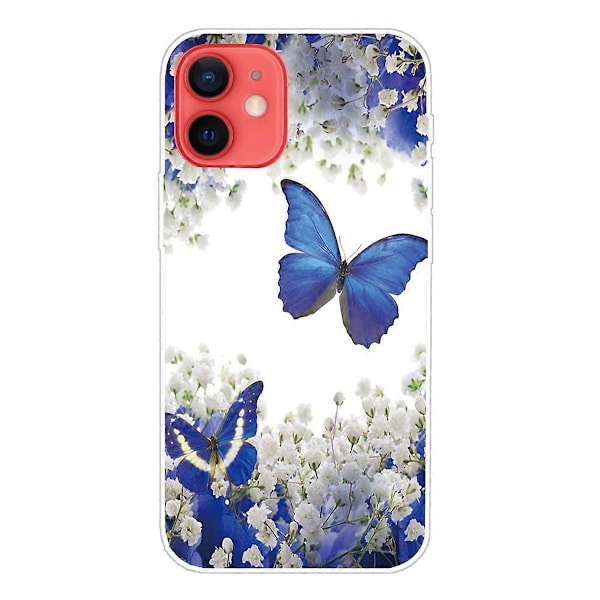 Mjukt Flexibelt TPU Stötsäkert Skal Sött Mönstertryck Telefonskal för iPhone 13 6.1 tum Multicolor Style L