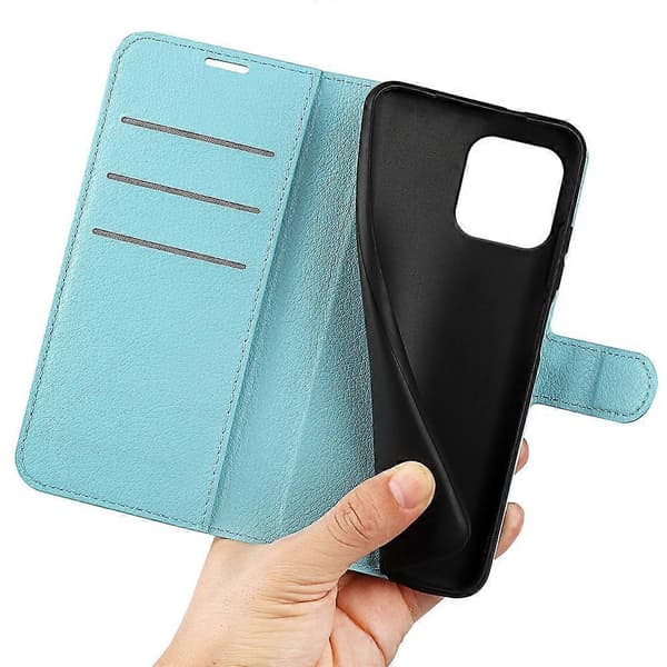 Ställ Telefonfodral för iPhone 15 Plus PU Läder Plånbok Folio Flip Telefonskydd Multicolor Style E
