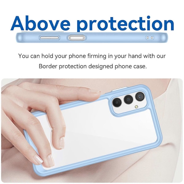 För Samsung Galaxy A24 4G (162.1 x 77.6 x 8.3mm) TPU+Akryl Mobilskal Telefon Skyddsfodral Multicolor Style D
