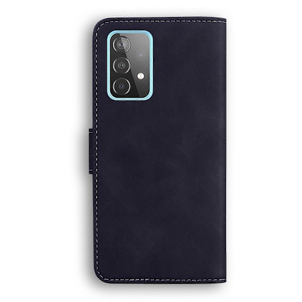Plånboksdesign Enfärgat Läder Telefonfodral Ställskydd för Samsung Galaxy A52 4G/5G/A52s 5G Multicolor Style A