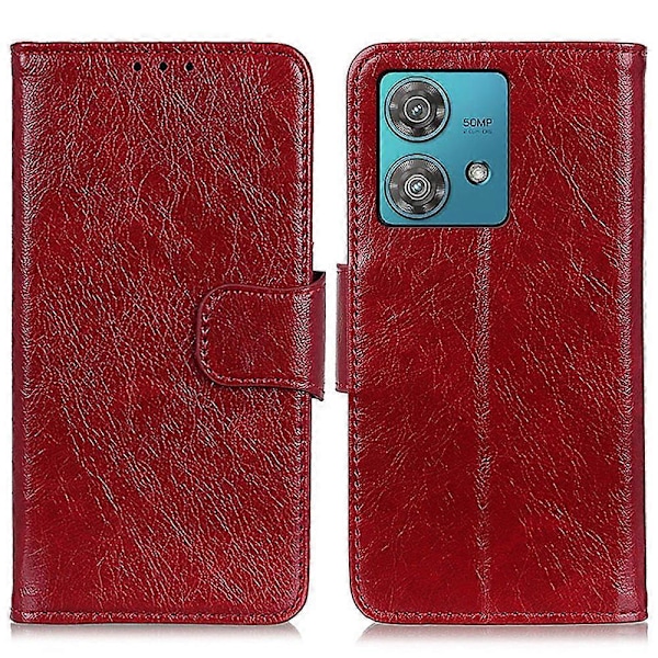 För Motorola Edge 40 Neo 5G Fodral Delat Läder Ställ Plånbok Smartphone Skal Multicolor Style B