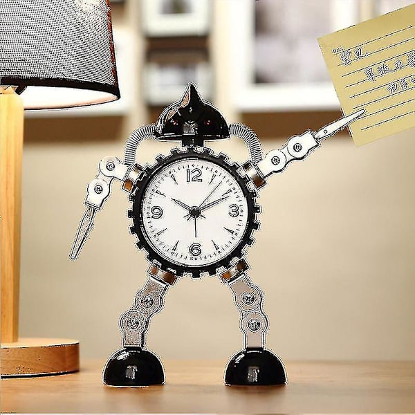 Tecknad Kreativ Personlighet Robot Väckarklocka Pojke Sovsal Pojkrum