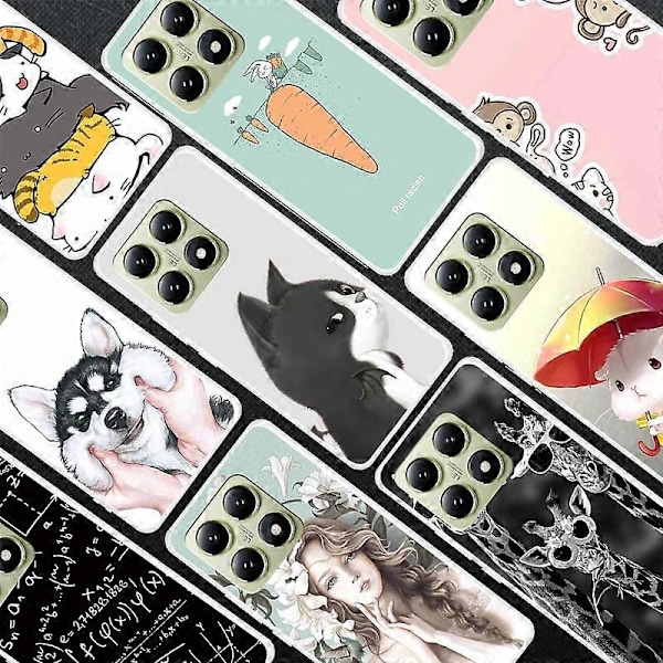 Til Xiaomi 14T TPU Cover Mønsterprint Anti-Drop Telefon Bagcover Multicolor Mathematical Formula