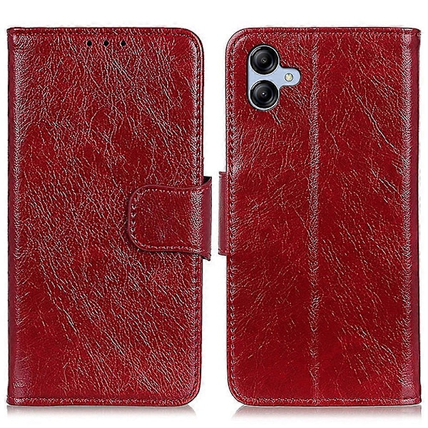 För Samsung Galaxy A05 4G Fodral Nappa Textur Delat Läder Vikbart Ställ Telefonskal Multicolor Style C