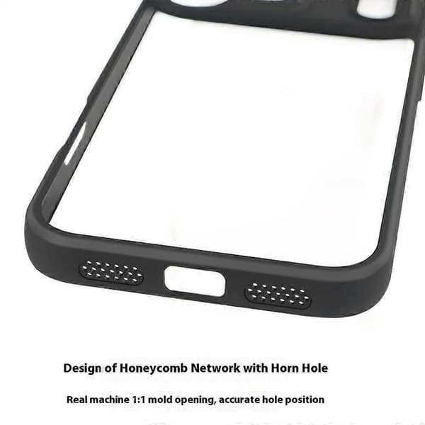 For iPhone 17 Pro Max Deksel Støtsikker PC+TPU Klar Bakside Telefondeksel