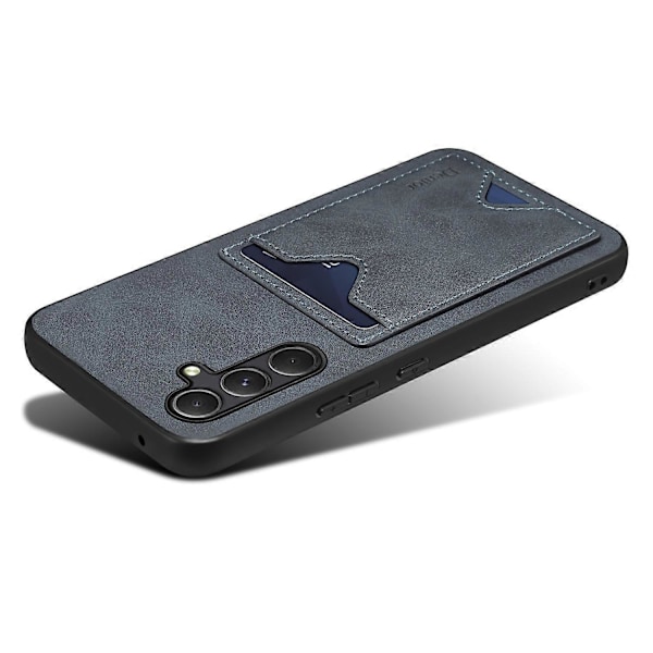 DENIOR Samsung Galaxy A34 5G PU-nahkapäällysteinen TPU-kotelo, jossa on jalusta ja korttipidike, takakuori Multicolor Style C