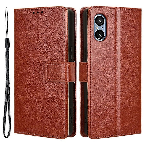 För Sony Xperia 5 V Fodral Läder Ställ Plånbok Fullständigt Skydd Mobilskal Multicolor Style D