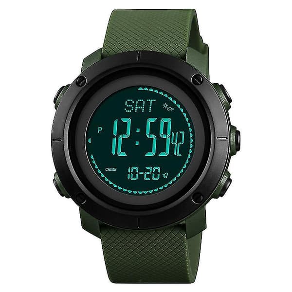 Skmei 1427 Watch, Stil: Rubber Ring Version (armégrön)