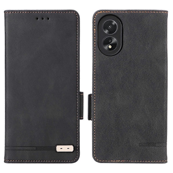 Oppo A38 4G/A18 4G Kotelo Pölytiivis PU Nahka Jalustalla Matkapuhelimen Suojakotelo Lompakko Multicolor Style E