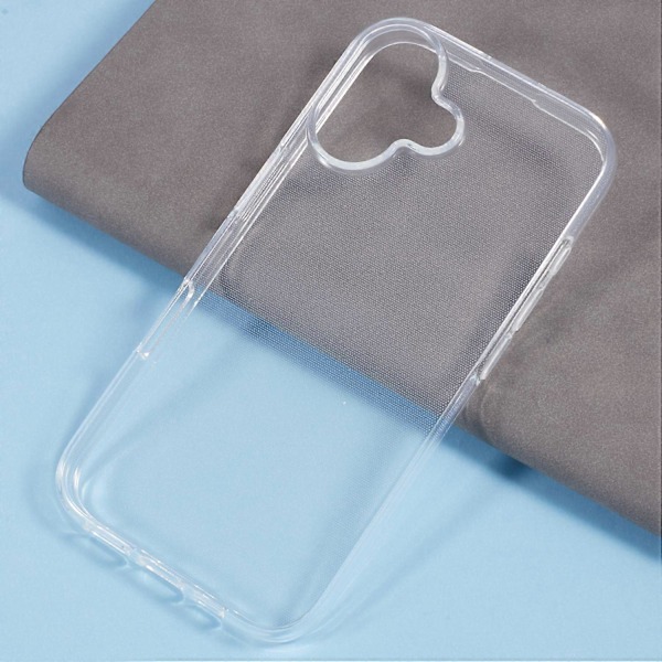 10 st/set Skal till iPhone 16, genomskinligt TPU, vattenmärkesfritt, stötsäkert