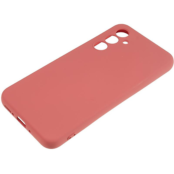 För Samsung Galaxy S23 Fe Fiberfoder Gummibelagt Tpu- cover anti-scratch case Hawthorn Red
