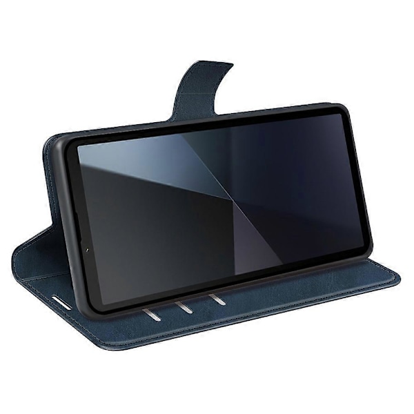 Til Sony Xperia 10 VI Taske Wallet Kalvetekstur Læder Telefon Cover Multicolor Style E