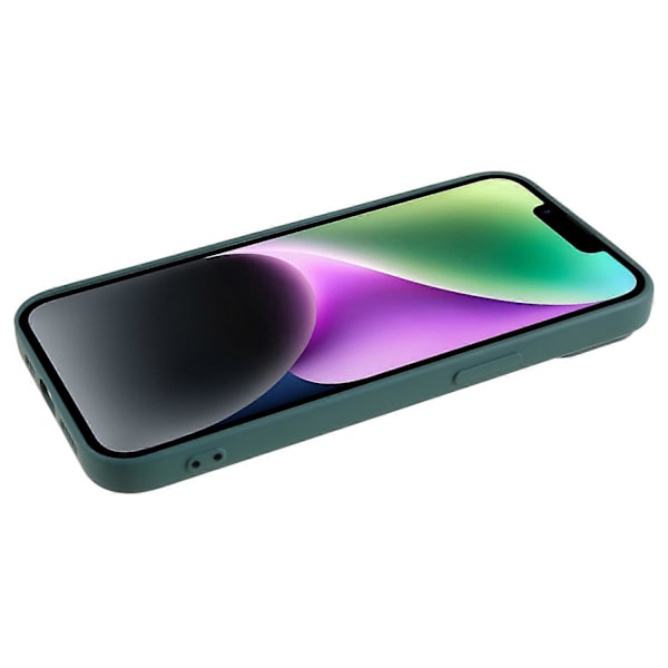 Fiberfodrad skal för iPhone 15 Plus Godisfärgad TPU-mobilskal Gummibelagt mobilskal Multicolor Style C