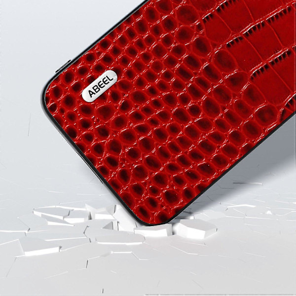 För Samsung Galaxy S23 FE Krokodiltextur Äkta Läder+PC+TPU Telefonfodral Stöttåligt Skydd Multicolor Style B